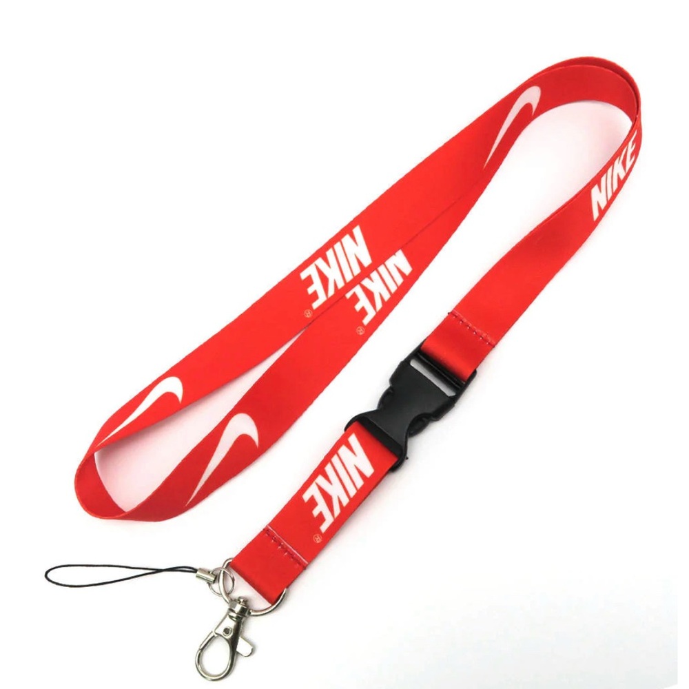 Nike Red Lanyard with White Accents
